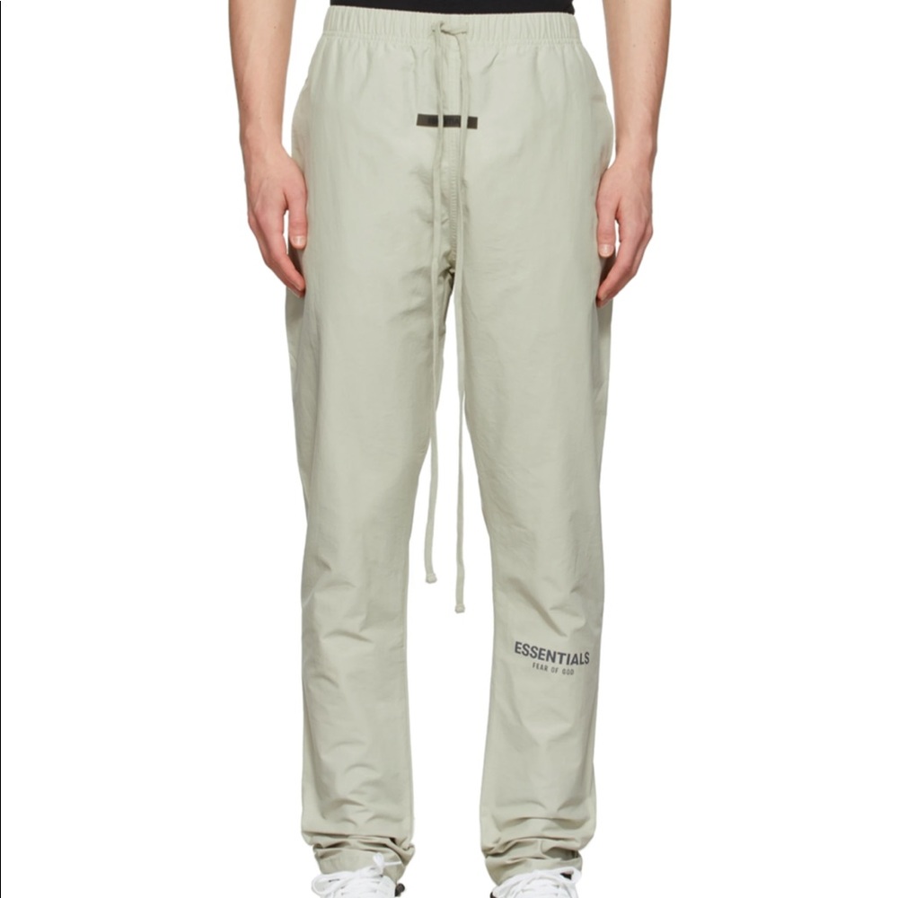 Essentials Fear of God Green Track Pants